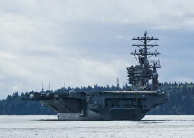 Making the turn - USS Nimitz departs for deployment 2017