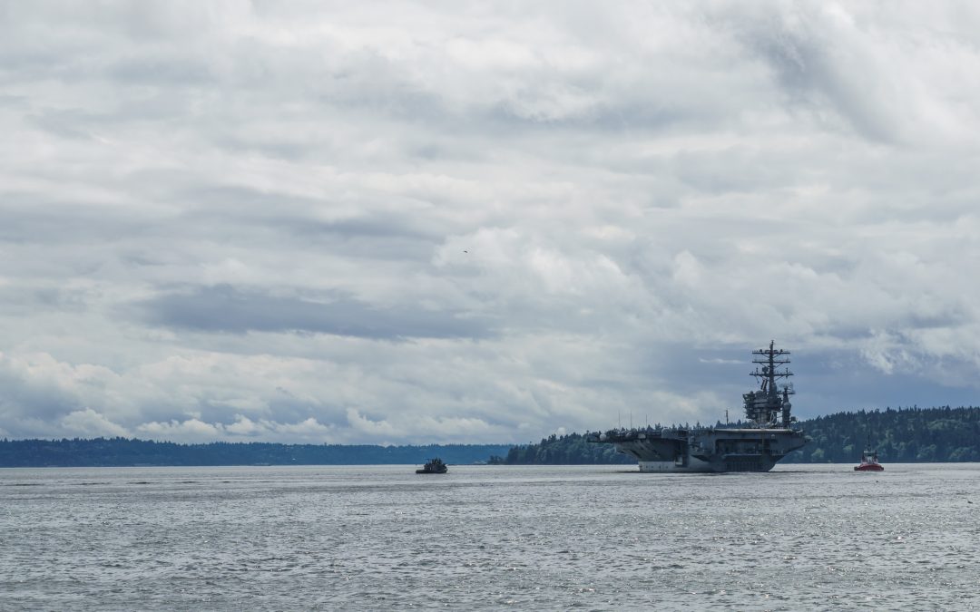 Photos of the USS Nimitz leaving for deployment