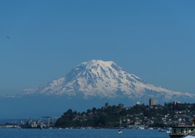 Mount Rainier from Point Ruston in Tacoma, WA