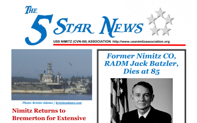 Featured in The 5 Star News – USS Nimitz Association
